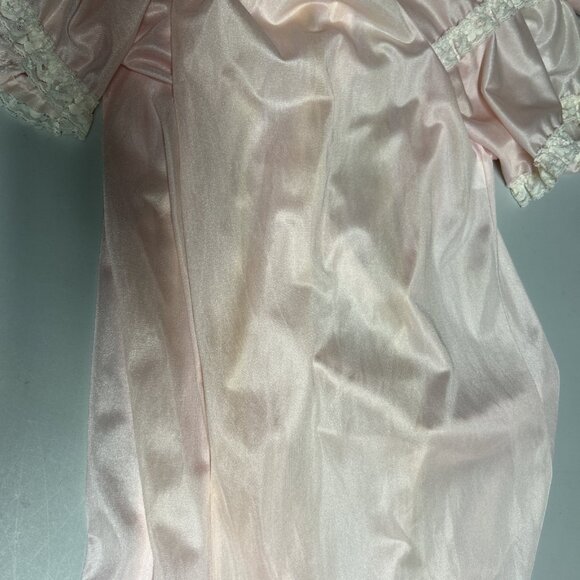 Berkliff Women’s 2 Pc. Nightgown Set Peignoir Light Pink M Flawed - Picture 11 of 12